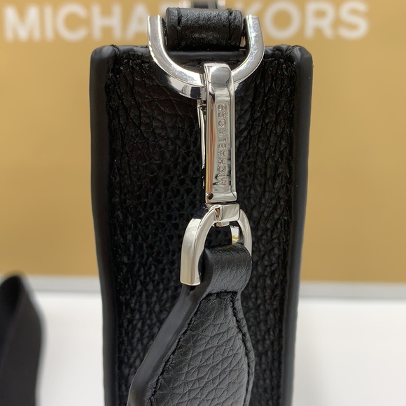 MICHAEL KORS Briley Small Pebbled Leather BLACK - Picture 13 of 15
